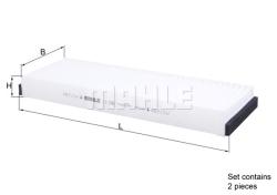 Фильтр салона AUDI A6 04- (упак.2шт.) LA239/S