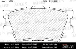 E110060 Колодки тормозные TOYOTA RAV 4 06>/CAMRY 2.4/3.5 06> задние SemiMetallic