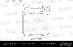 E410327 Колодки тормозные MERCEDES W202/203 AMG/210/140 задние LowMetallic