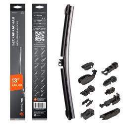 Щетка стеклоочистителя бескаркас PRO 330мм (13") 10 адаптеров (AWB-BK-330)