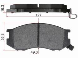 Колодки тормозные (Спереди) Toyota Lite Ace 96-07 / Lite Ace Noah 96-01