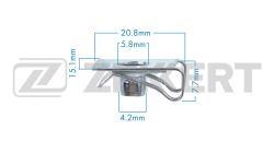 Гайка крепёжная BMW Fiat Nissan VAG (миним. кол-во заказа 10 шт) be-3791