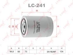 Фильтр масляный NISSAN/FORD/OPEL 1.4-3.2D LC-241