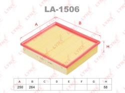 Фильтр воздушный OPEL OMEGA B 2.5-3.2 LA-1506