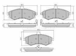 Колодки тормозные (Спереди) Hyundai Elantra 00-09 / Kia Cerato 04-07 / Hyundai Avante 00-06 / Matrix