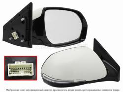 Зеркало Hyundai Santa Fe 15-19 (Справа/ Обогрев/ Регулировка/ Повторитель поворота/ Подсветка/ 10 ко