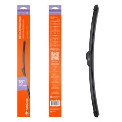 Щетка стеклоочистителя бескаркас 450мм (18") 1 адаптер (Hook 9x3, 9x4 - Крючок 9x3, 9x4) (AWB-BKP-450)