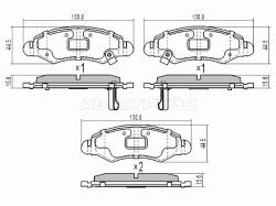 Колодки тормозные (Спереди) Suzuki Wagon R 03-08 / Wagon R Plus 99-06
