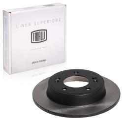 TRIALLI DF 0845s Диски тормозные для автомобилей Hyundai Creta (16-) 2WD задние d=262 PRO (перфорированные / слотированные / окрашенные)