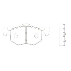 Колодки тормозные FORD MAVERICK 03>/MAZDA TRIBUTE 00>передние GK0162