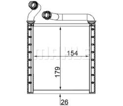 Теплообменник салона VW GOLF 5 / PASSAT ah223000s