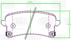 Колодки торм. для а/м Haval H9 (17-) диск. зад. (PF 2327)