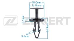 Клипса крепёжная Ford General Motors (миним. кол-во заказа 10 шт) be-3604