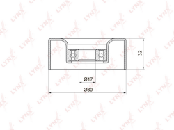 Натяжитель ремня приводного MITSUBISHI PAJERO 3.5/3.8 00- PT-3287