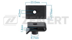 Клипса крепёжная Mazda Toyota (миним. кол-во заказа 10 шт) be-1131