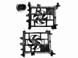 Диффузор радиатора в сборе RENAULT DUSTER 10- без AC