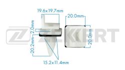 Клипса крепёжная Honda (миним. кол-во заказа 10 шт) be-2096