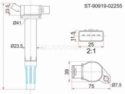 Катушка зажигания TOYOTA 2GRFE 08-