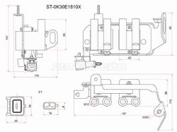 Катушка зажигания KIA RIO 00-05 (модуль)