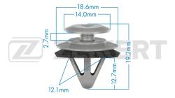 Клипса крепёжная Mazda (миним. кол-во заказа 10 шт) be-1811