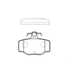 GK0852 Колодки тормозные NISSAN ALMERA 00>/PRIMERA 90>02 задние