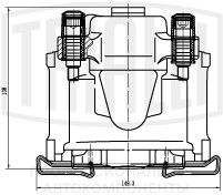 Суппорт торм. для а/м Daewoo Nexia (94-)/Chevrolet Lanos (05-) перед. лев. d=48мм (CF 202501)