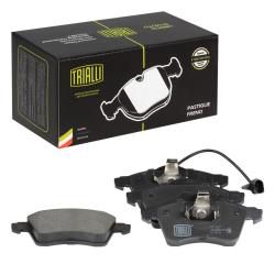 TRIALLI PF 1837 Колодки тормозные дисковые для автомобилей VW Transporter T4 (90-) передние 156.3 мм в комплекте с датчиком