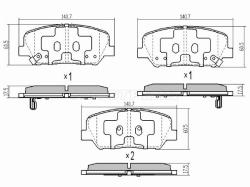 Колодки тормозные (Спереди) Kia Ceed 12-16 / Cerato 13-16 / Optima 10-16 / Hyundai Genesis 08-14 / G