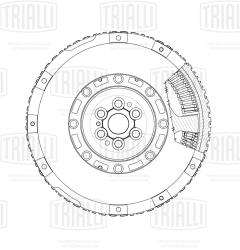 TRIALLI FW 2703 Маховик двухмассовый для автомобилей Haval H6 (16-) (дв. 4G15B) 1.5i