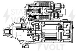 Стартер для а/м Toyota Rav 4 (19-) 2.0i/2.5i/Camry V70 (17-) 2.5i 1,4кВт (LSt 1949)
