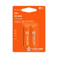 Батарейки AA HR6 аккумулятор Ni-Mh 2600 mAh 2шт. (AA-26-02)