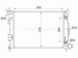 Радиатор Hyundai Creta 15-20 / Elantra 10-16 / Kia Ceed 12-18 / Cerato 08-20 / Soul 08-19 / Hyundai