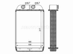 Радиатор отопителя салона AUDI A6 97-04