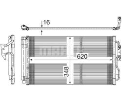 Конденсер BMW F20/F30-F31 1.4-3.6/1.6D-3.0D 10- AC 652 000S