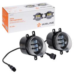 Фара светодиод., регулир. свет. граница, 30Вт, Бел., 130x90x100мм, кмпл. 2шт. (ALED092)