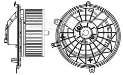 LUZAR LFh 3028 Электровентилятор отопителя для автомобилей Exeed TXL (21-)/VX (21-)