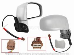 Зеркало Nissan Tiida 04-14 (Справа/ Регулировка/ 3 контакта)