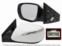 Зеркало Hyundai Santa Fe 12-15 (Слева/ Обогрев/ Регулировка/ Повторитель поворота/ Подсветка/ 10 кон