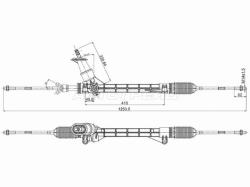 Рейка рулевая VW POLO 10- LHD