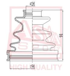 Шрус внутренний 26x138.5 TOYOTA TOYOTA : LUCIDA EMINA PREVIA CR1#/2# tyiu-557