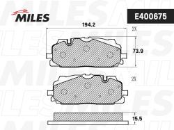 E400675 Колодки тормозные AUDI Q7 15- передние LowMetallic