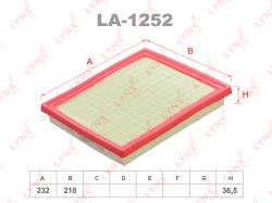 Фильтр воздушный SUBARU IMPREZA 1.6 16> la-1252