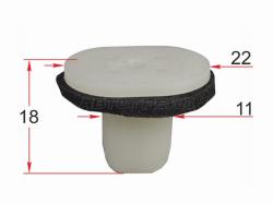 Клипса под винт MAZDA (1 шт.)