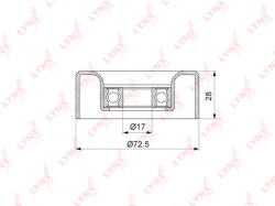 Ролик ремня приводного LEXUS GS/LS/TOYOTA LC100/200 4.7 PB-5033