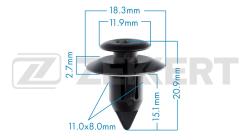 Клипса крепёжная Toyota (миним. кол-во заказа 10 шт) be-1564