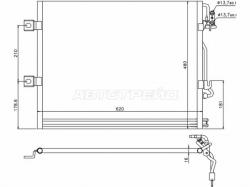 Радиатор кондиционера Mercedes-Benz S-Class 05-13 / CL-Class 06-14