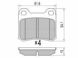 Колодки тормозные (Сзади) Mercedes-Benz C-Class 93-01 / E-Class 84-95 / 190 82-94