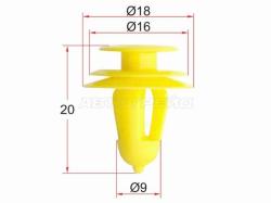 Клипса крепежная SAT ST-KJ-336 (1 шт.)