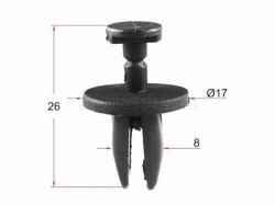 Клипса защиты бампера GM (1 шт.)