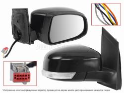 Зеркало Ford Focus 07-11 (Справа/ Обогрев/ Регулировка/ Повторитель поворота/ 6 контактов)